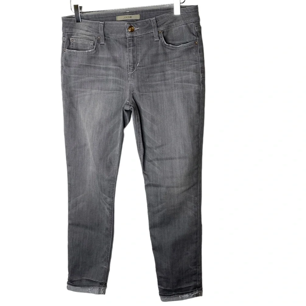 Joe’s Jeans Cool Off Markie Skinny Crop Jeans Grey Size 29 - Picture 3 of 9